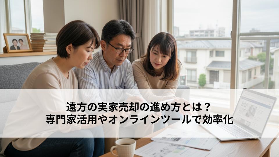 遠方の実家売却の進め方とは?専門家活用やオンラインツールで効率化