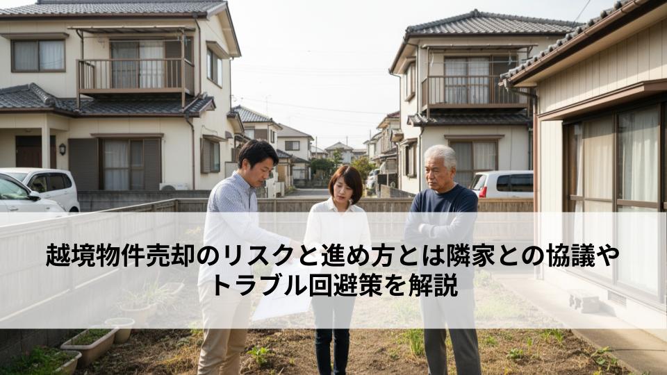 越境物件売却のリスクと進め方とは隣家との協議やトラブル回避策を解説