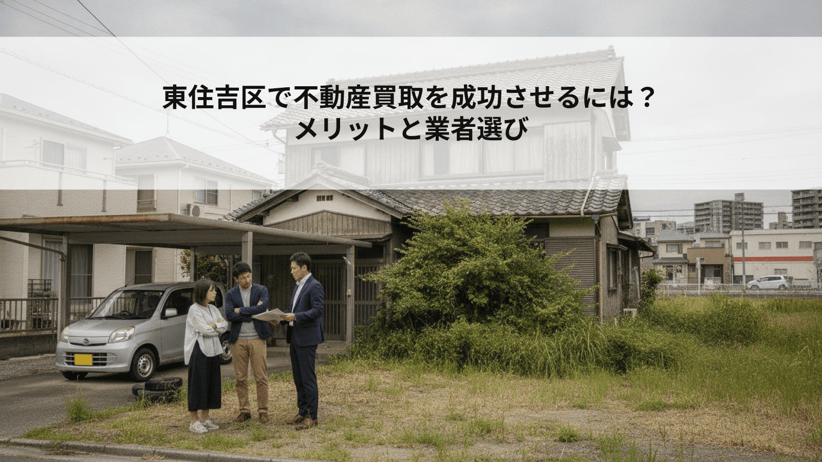 東住吉区で不動産買取を成功させるには?メリットと業者選び