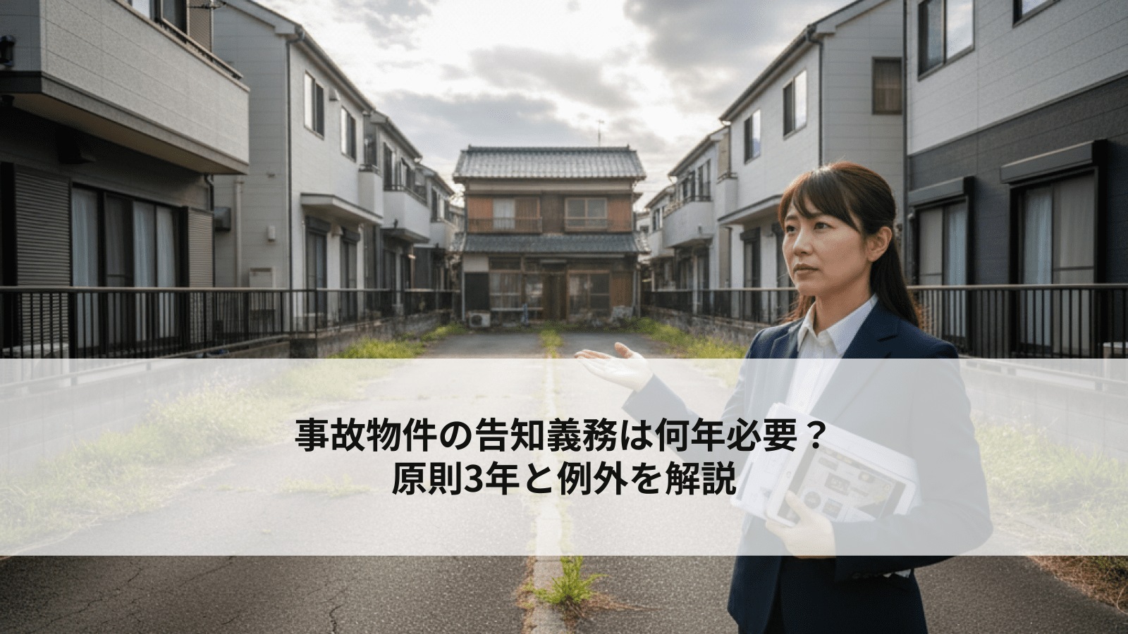 事故物件の告知義務は何年必要?原則3年と例外を解説